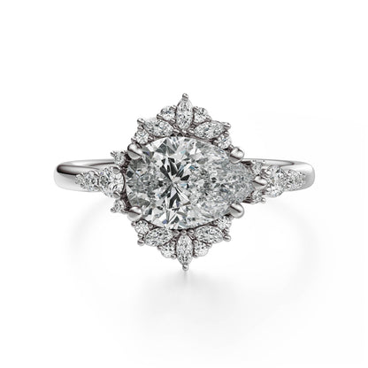 The Comtesse Ring | Pear | Setting Only