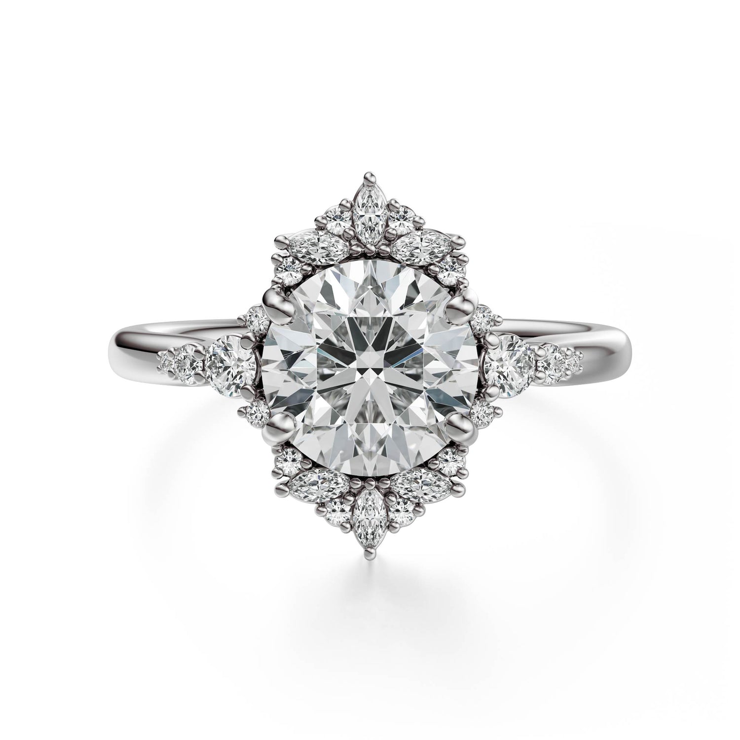 The Comtesse Ring | Round | Setting Only