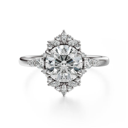 The Comtesse Ring | Round | Setting Only