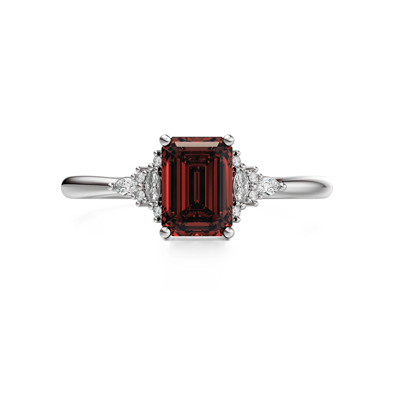 The Mini Maeve Ring | Garnet