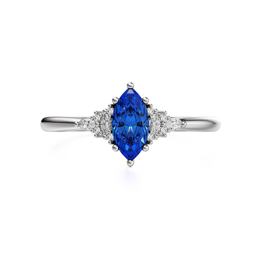 The Mini Maeve Ring | Royal Blue Sapphire | September Birthstone