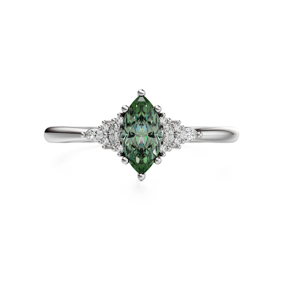 The Mini Maeve Ring | Green Tourmaline | October Birthstone
