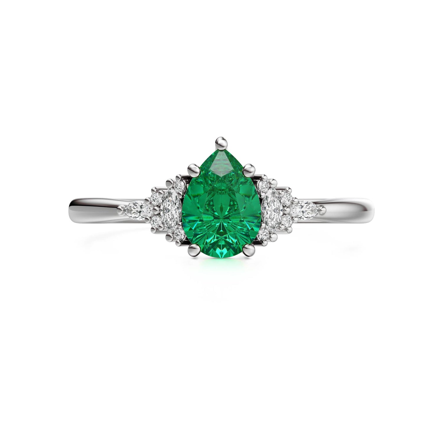 The Mini Maeve Ring | Emerald