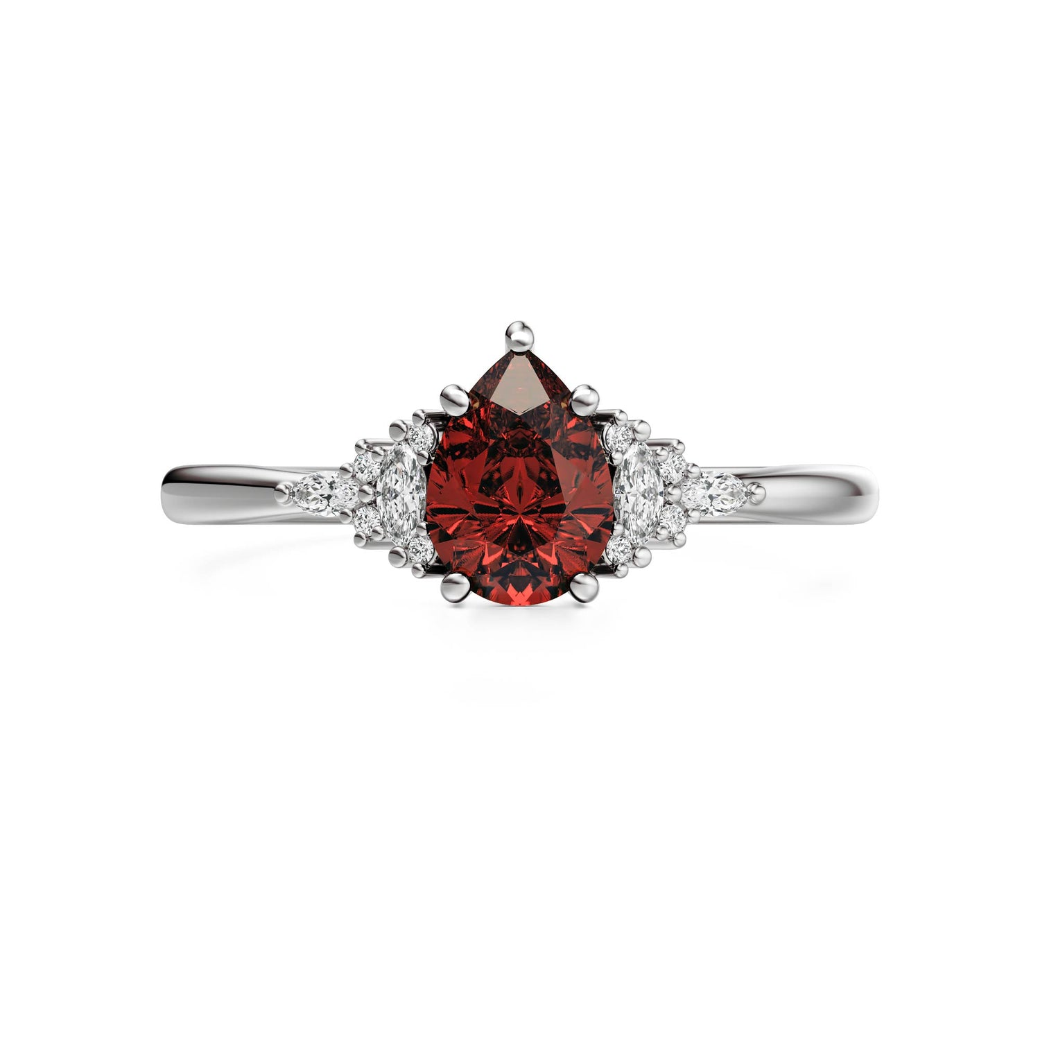 The Mini Maeve Ring | Garnet