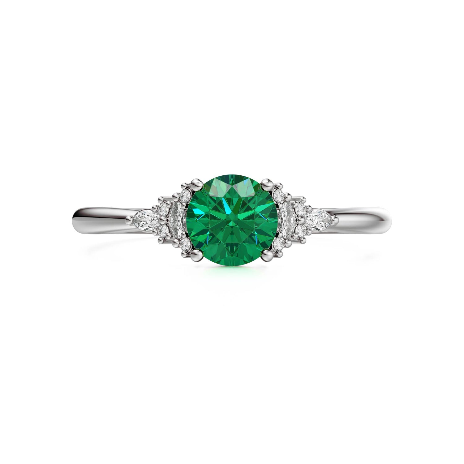 The Mini Maeve Ring | Emerald