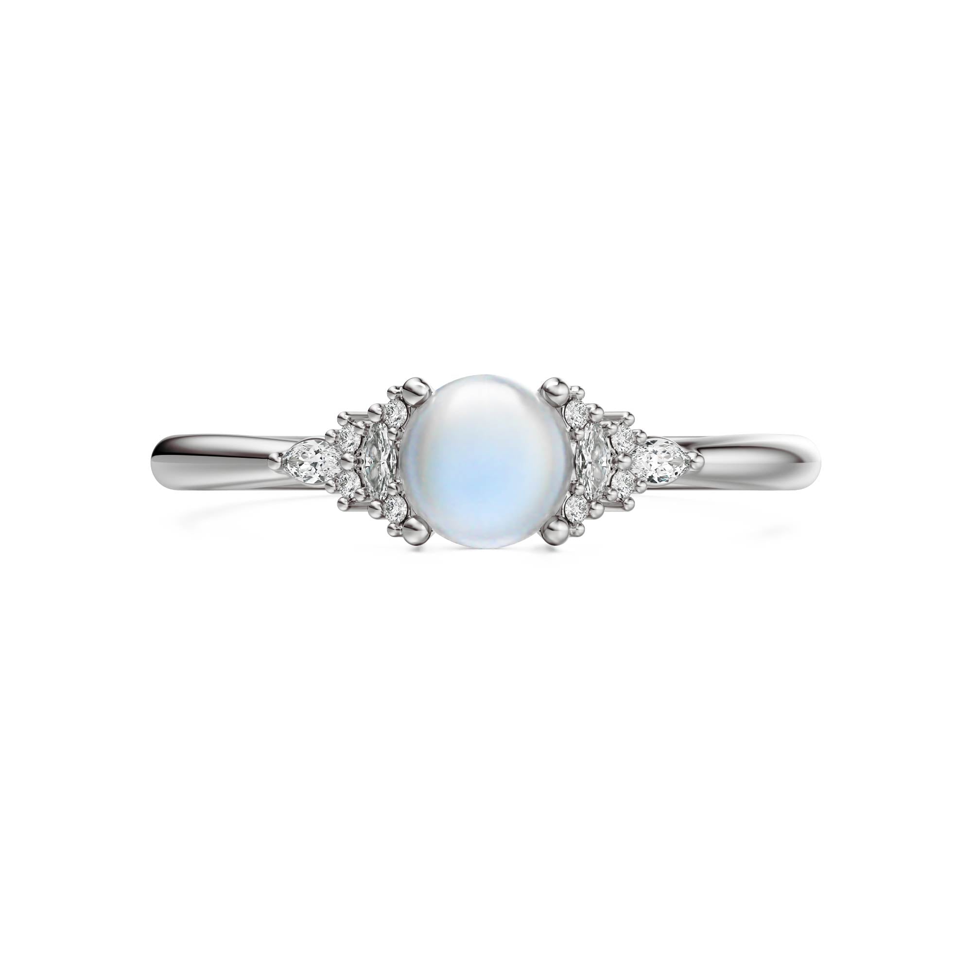The Mini Maeve Ring | Moonstone