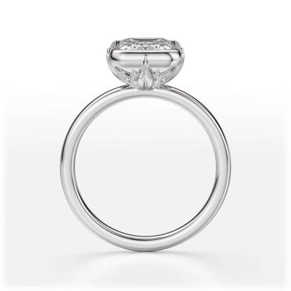 The Bezel Secret Garden Ring | Emerald Cut | Setting Only