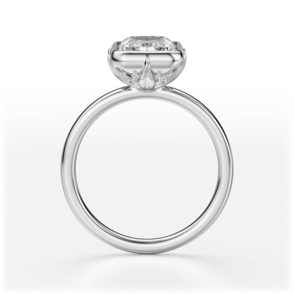 The Bezel Secret Garden Ring | Radiant | Setting Only