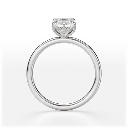 The Secret Garden Ring | Emerald Cut | Setting Only