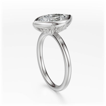 The Bezel Secret Garden Ring | Marquise | Setting Only