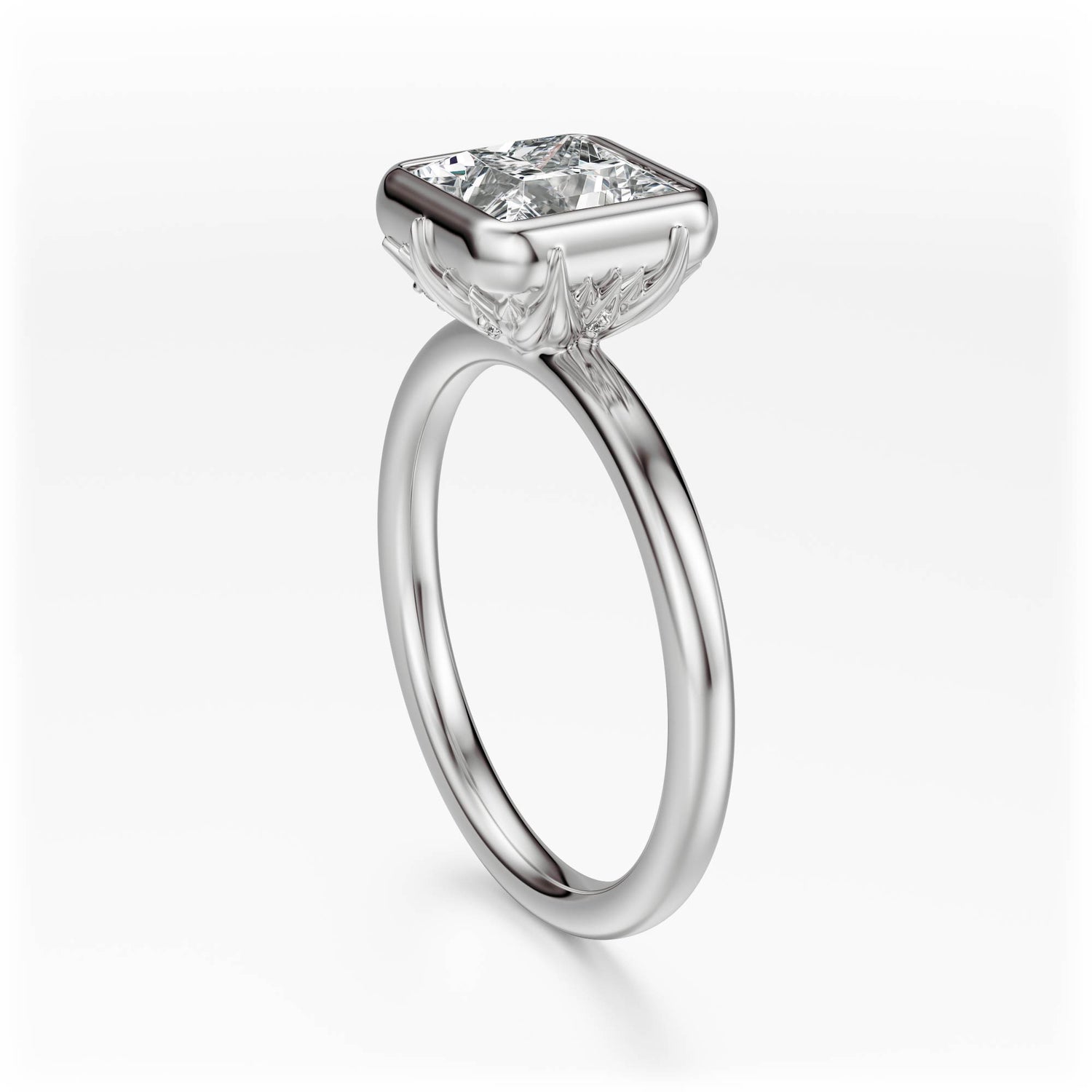 The Bezel Secret Garden Ring | Princess | Setting Only