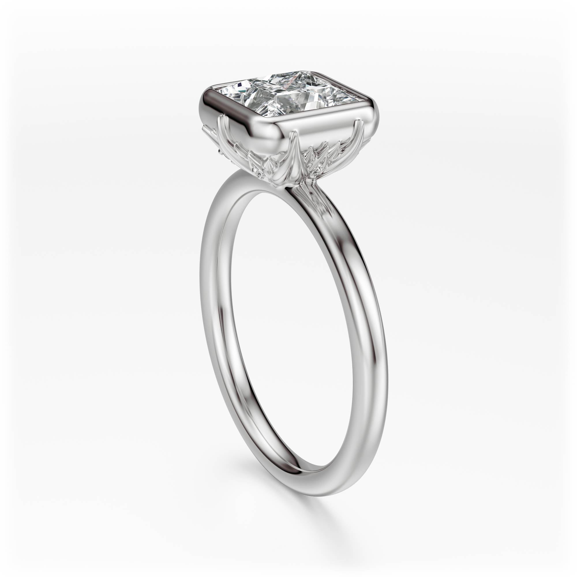 The Bezel Secret Garden Ring | Princess | Setting Only