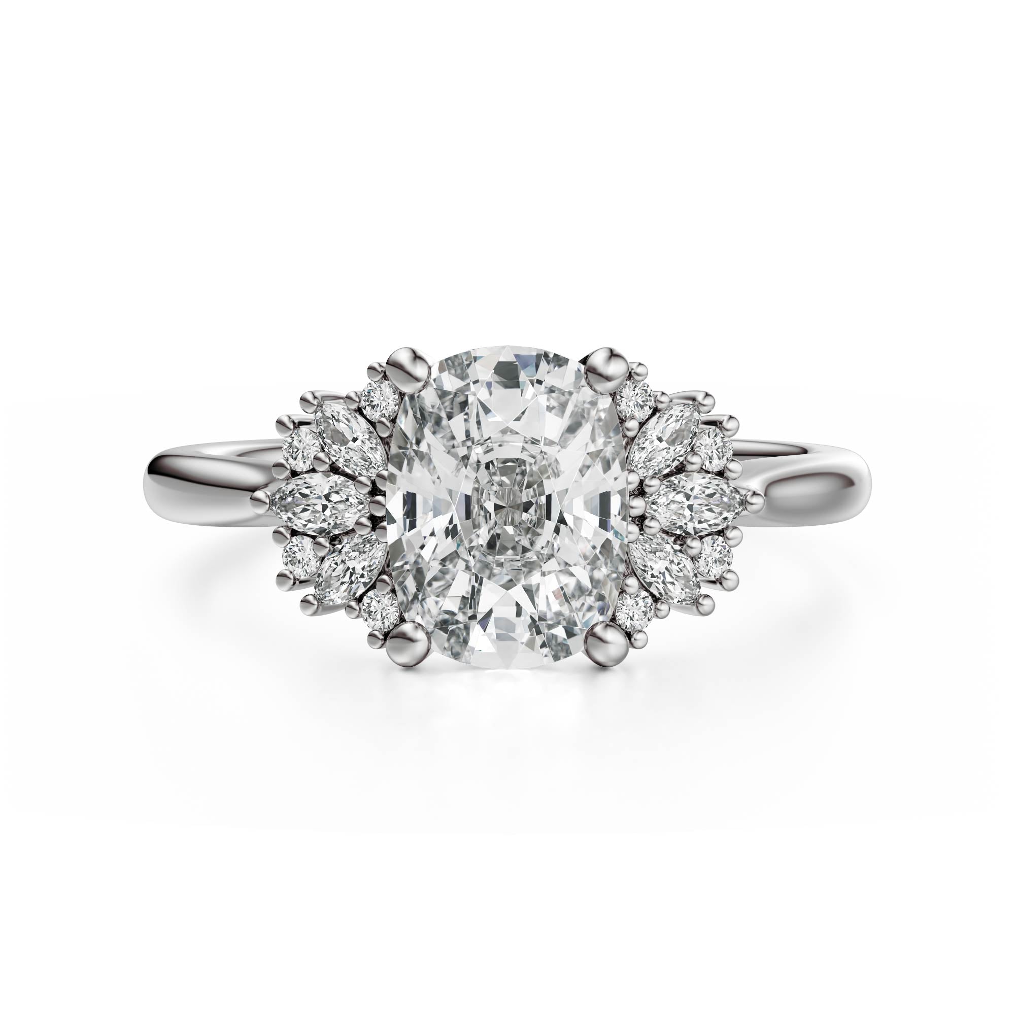 The Ambrosia Ring | Elongated Cushion - Lavender Creek Gems 