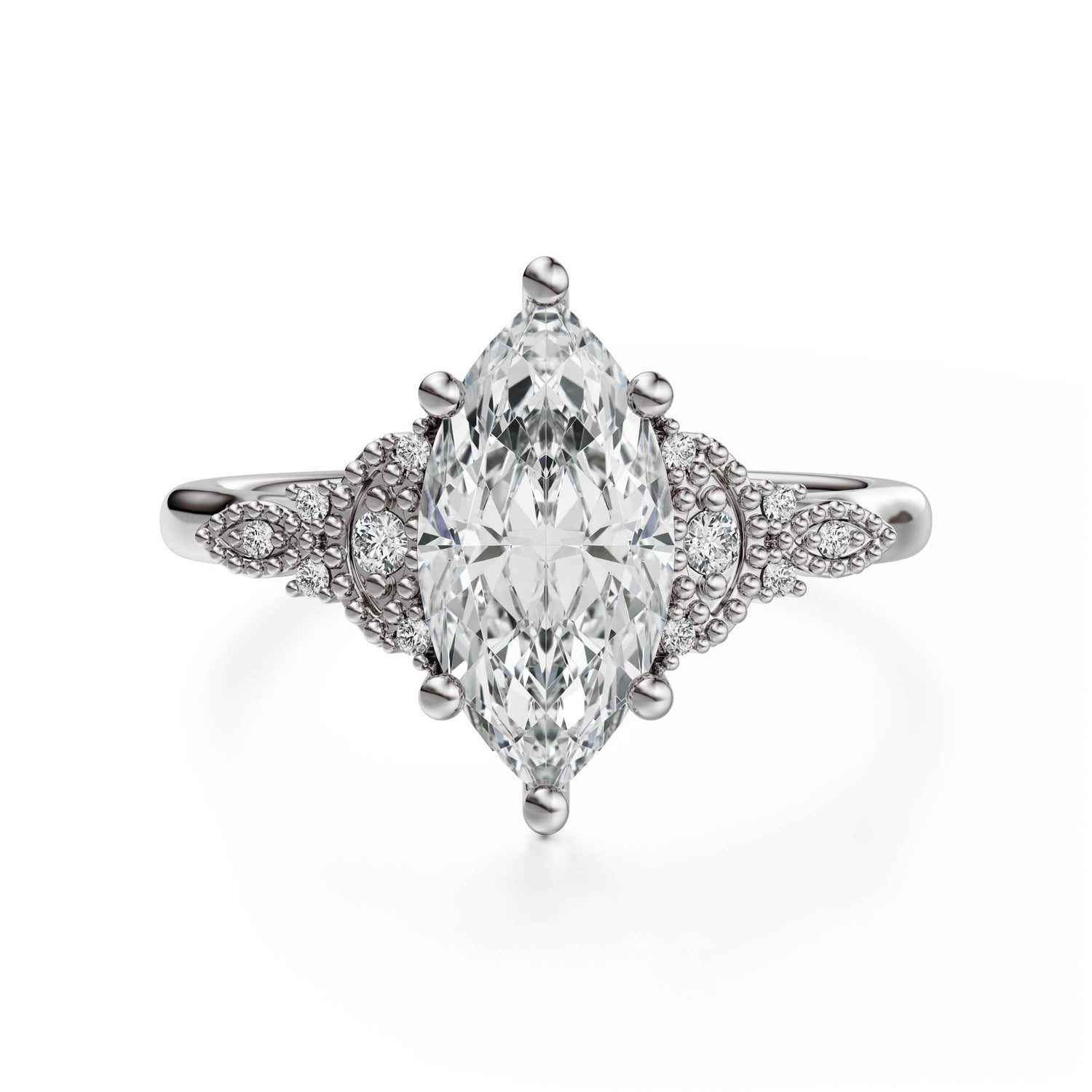 The Art Deco Maeve Ring | Marquise - Lavender Creek Gems 
