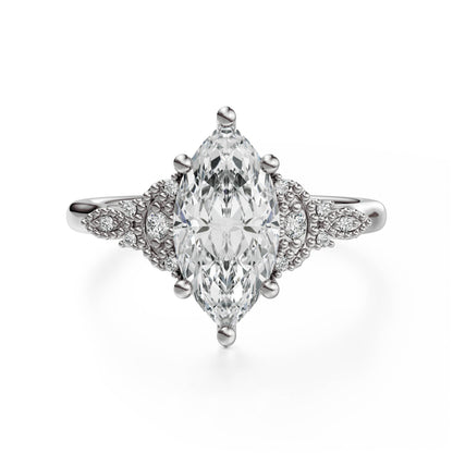 The Art Deco Maeve Ring | Marquise - Lavender Creek Gems 