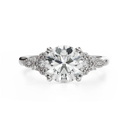 The Art Deco Maeve Ring | Round - Lavender Creek Gems 