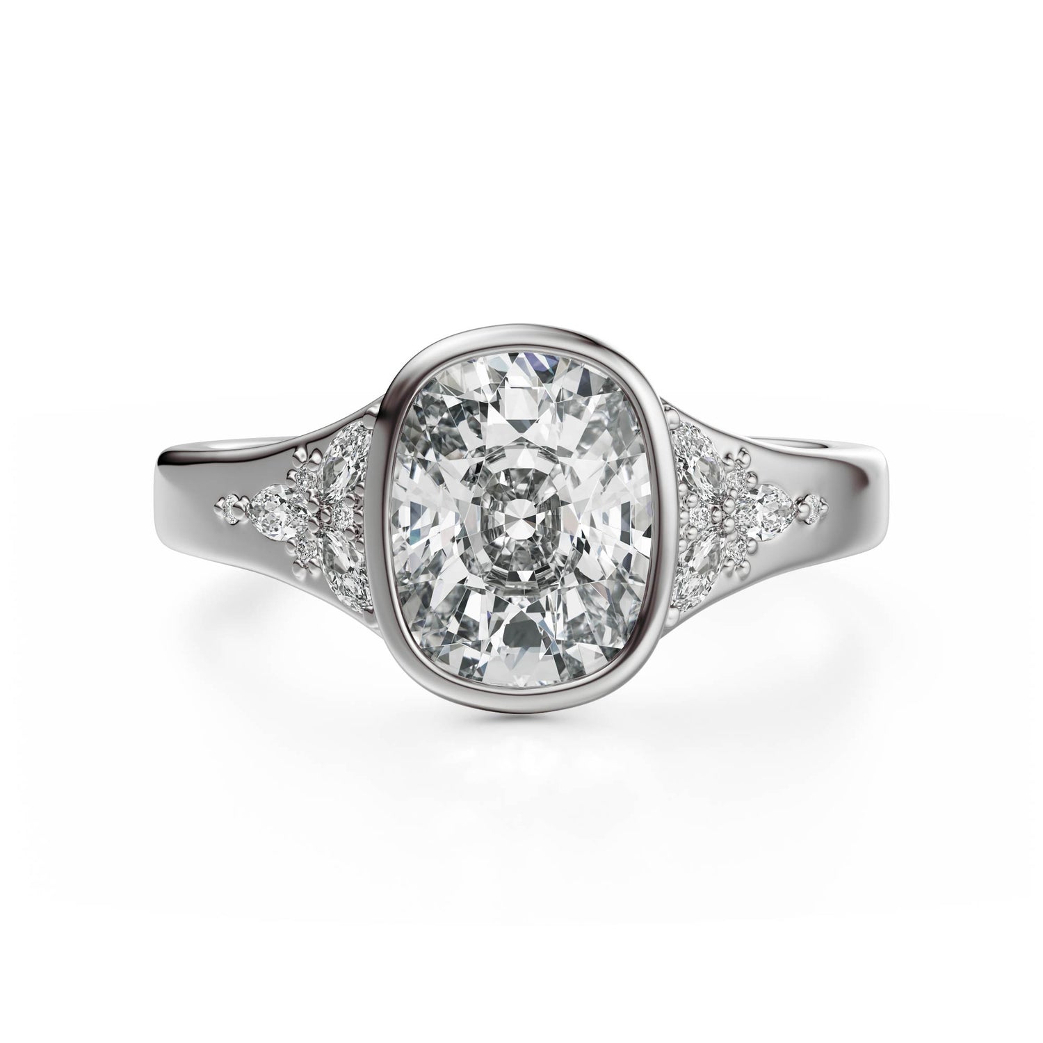 The Daylight Ring | Elongated Cushion | Setting Only