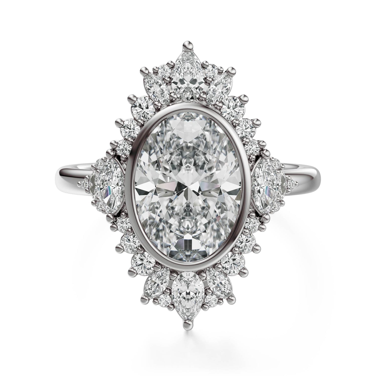 The Ethereal Ring | Oval | Setting Only