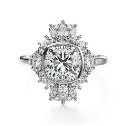 The Ethereal Ring | Cushion | Setting Only