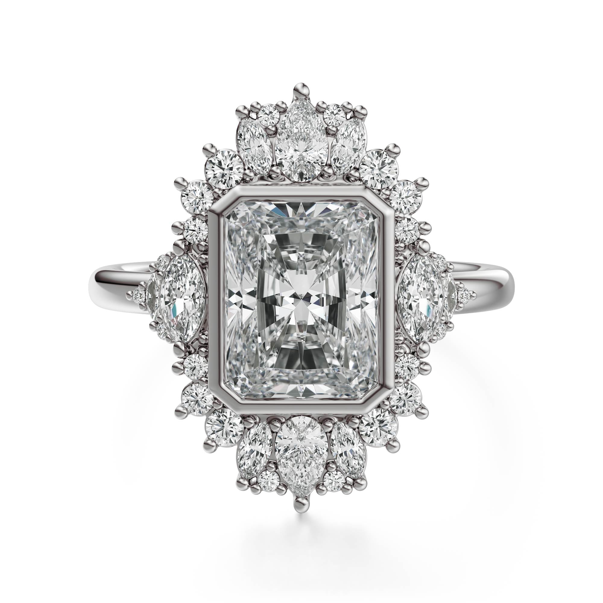 The Ethereal Ring | Radiant | Setting Only