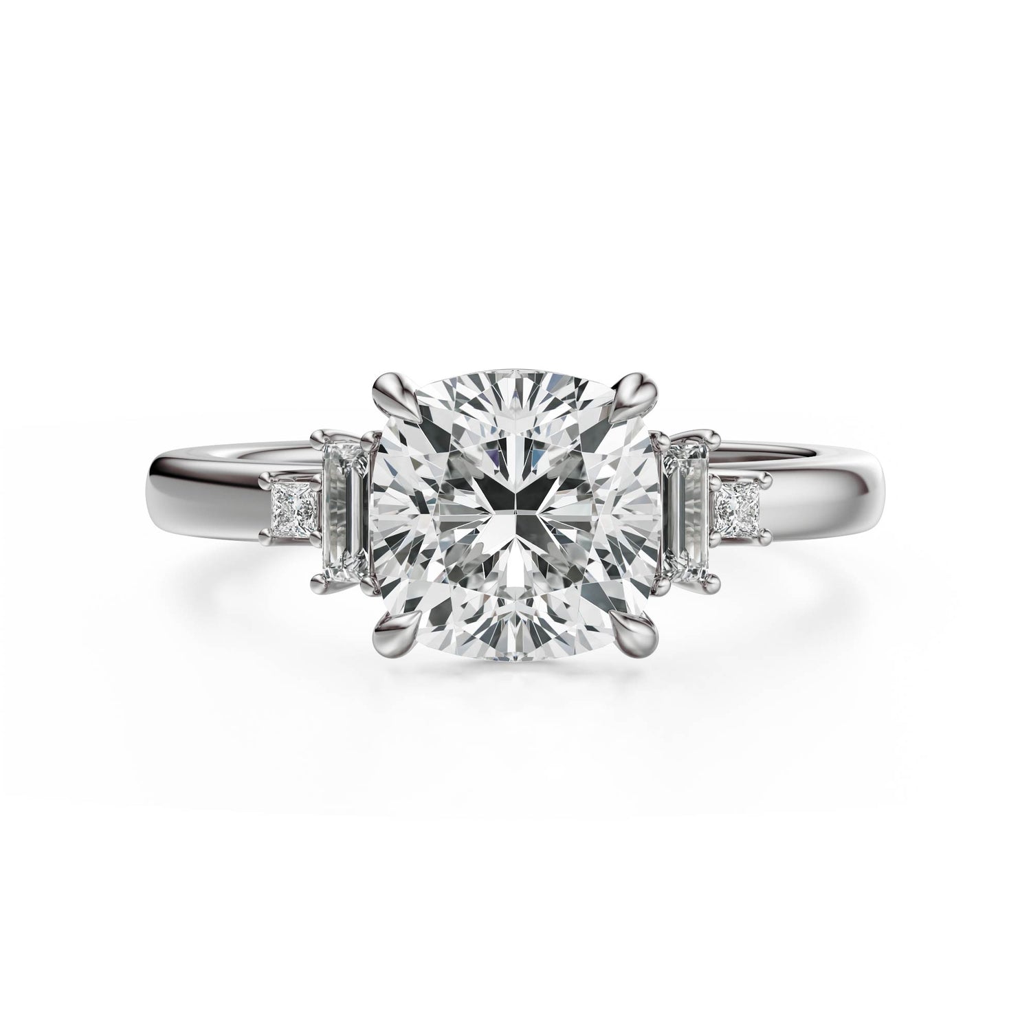 The Elevated Mira Ring | Cushion | Setting Only