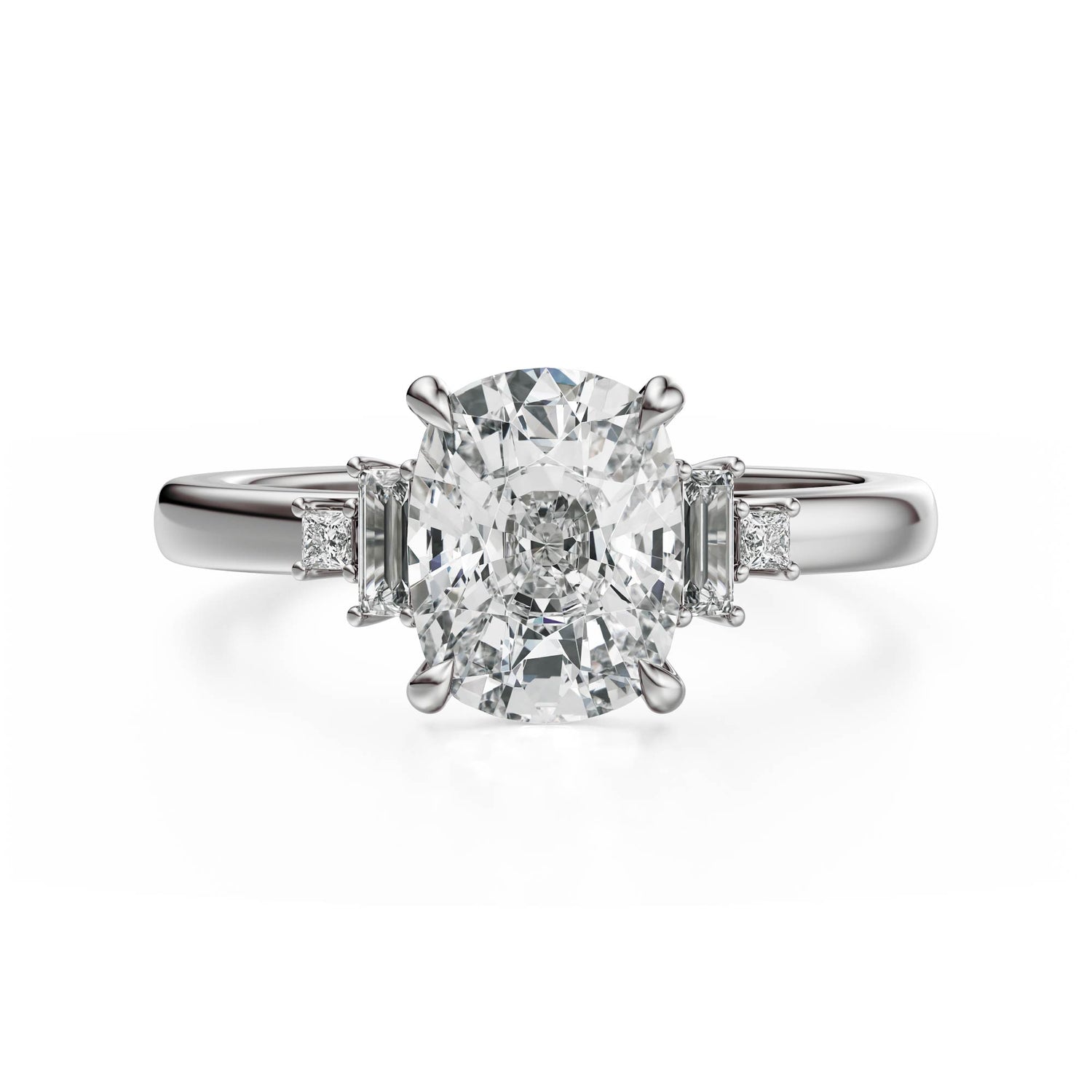 The Elevated Mira Ring | Elongated Cushion | Setting Only