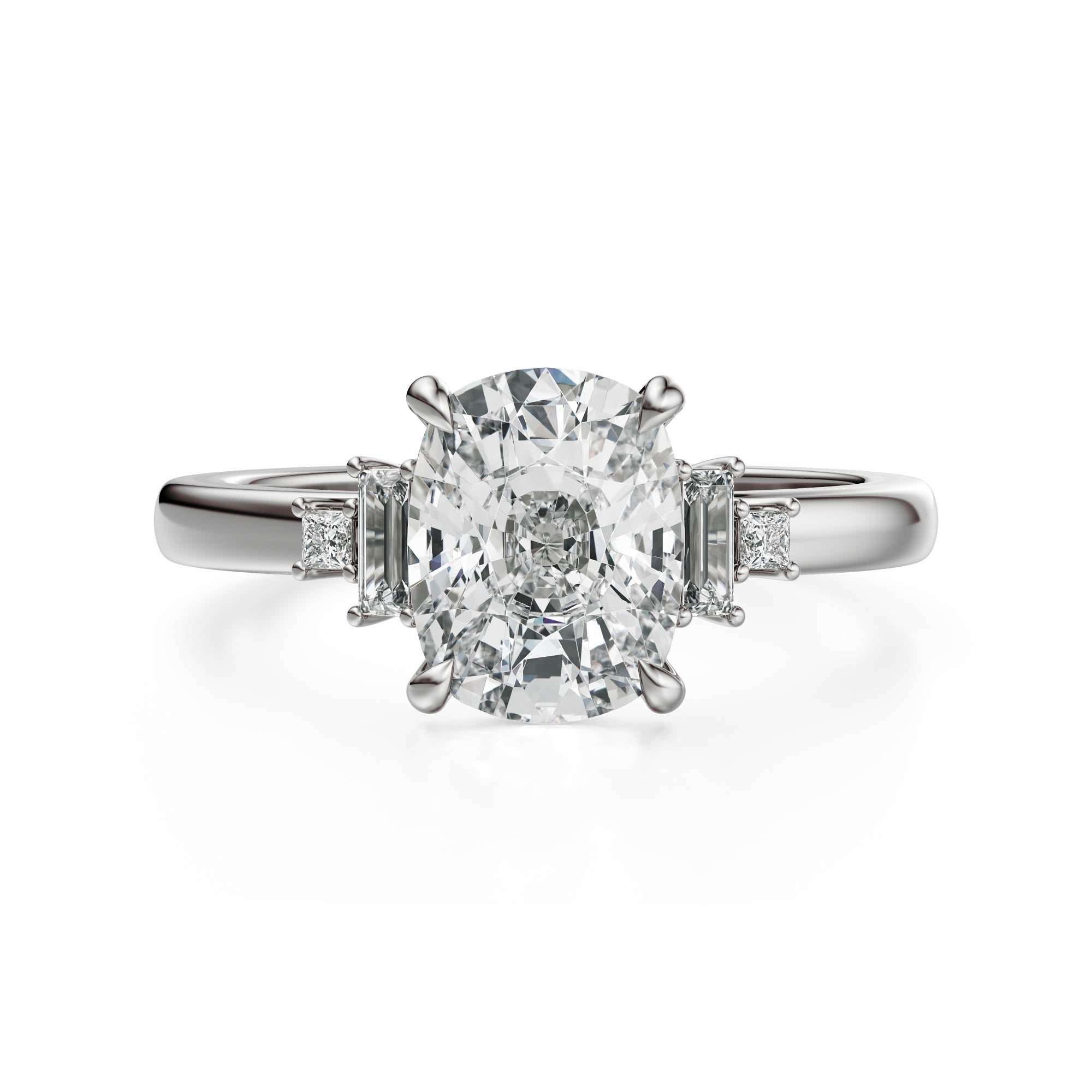 The Elevated Mira Ring | Elongated Cushion | Setting Only