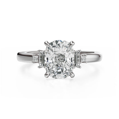 The Elevated Mira Ring | Elongated Cushion | Setting Only