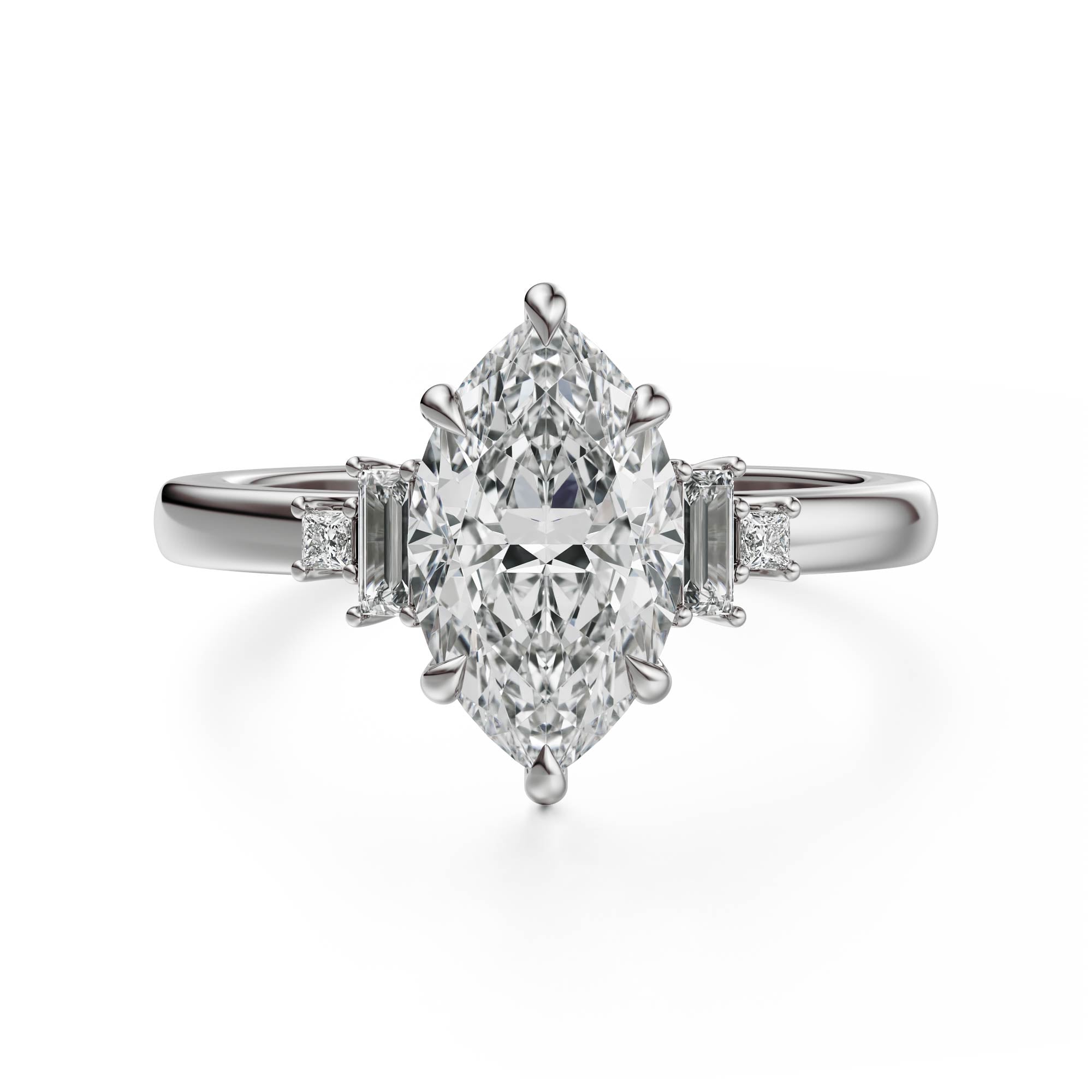 The Elevated Mira Ring | Marquise | Setting Only