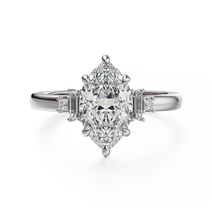 The Elevated Mira Ring | Marquise | Setting Only