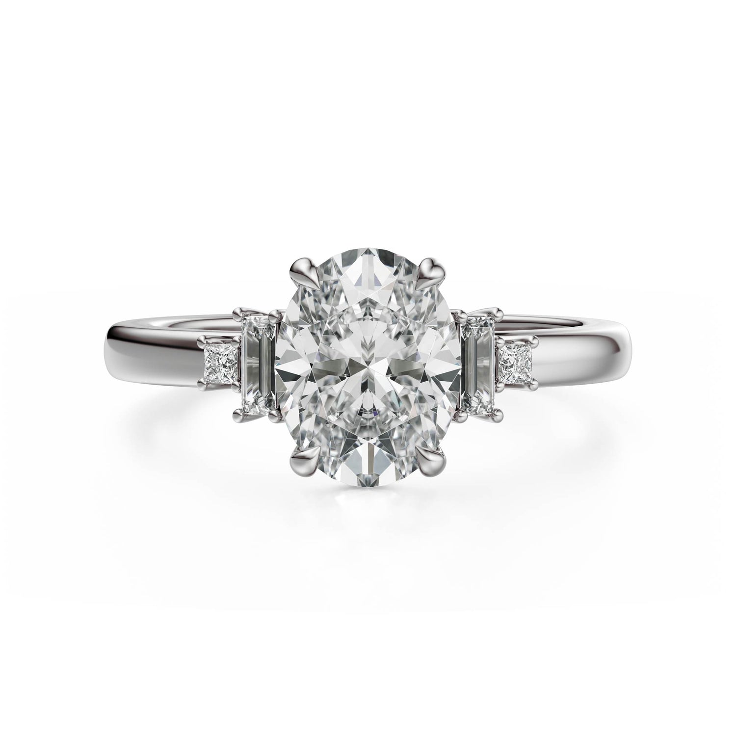 The Elevated Mira Ring | Oval | Setting Only