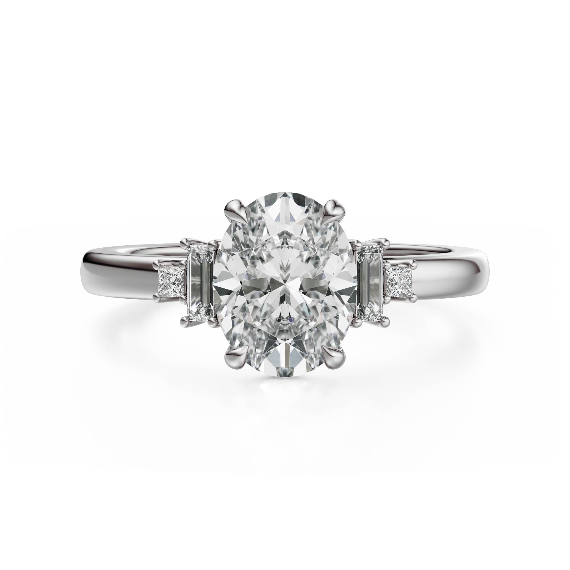 The Elevated Mira Ring | Oval | Setting Only