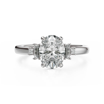 The Elevated Mira Ring | Oval | Setting Only