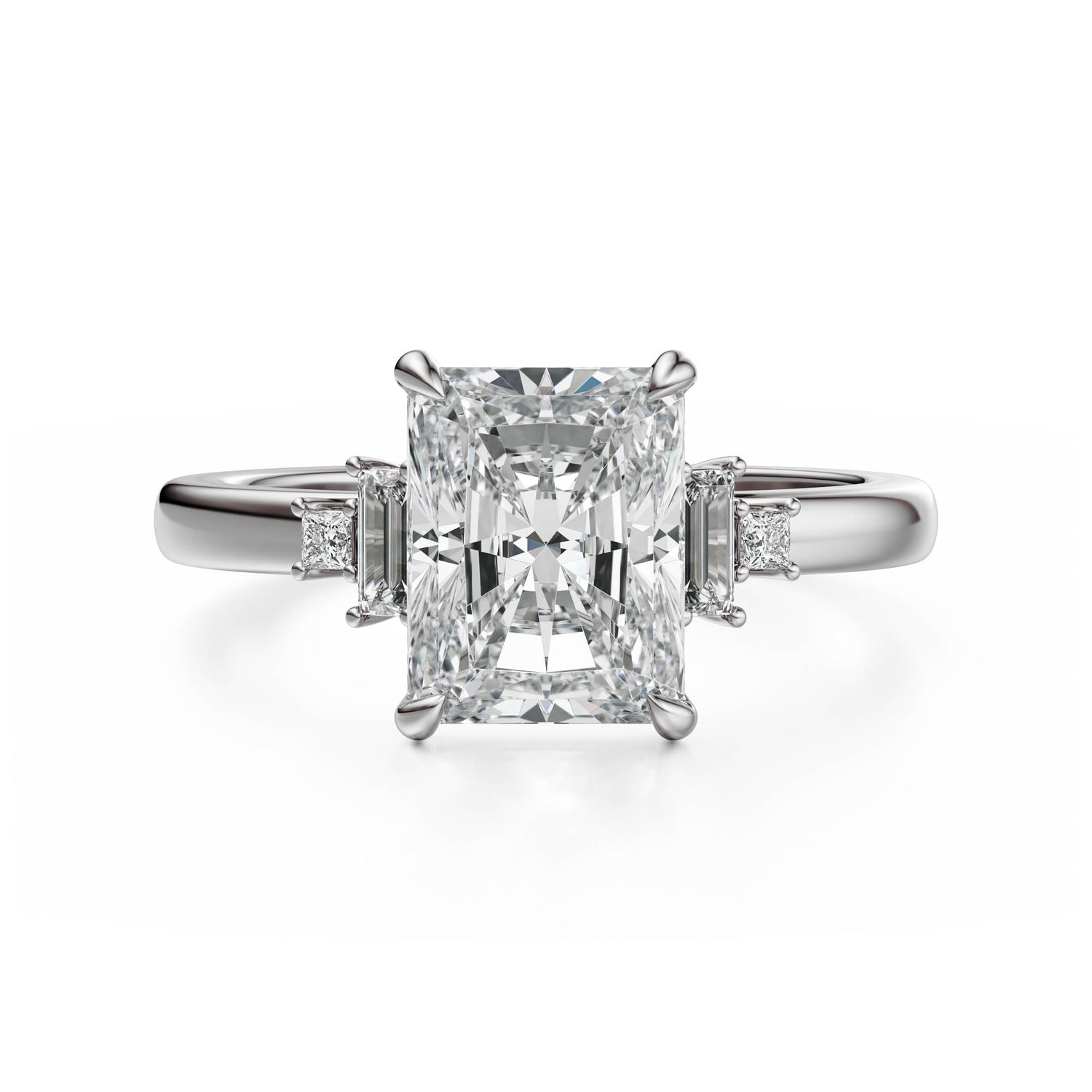 The Elevated Mira Ring | Radiant | Setting Only