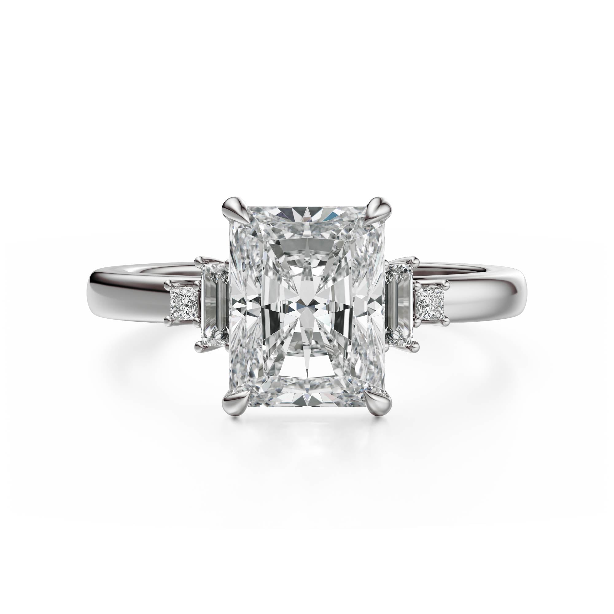 The Elevated Mira Ring | Radiant | Setting Only