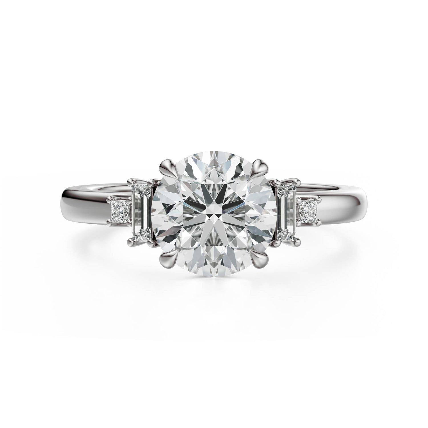 The Elevated Mira Ring | Round | Setting Only