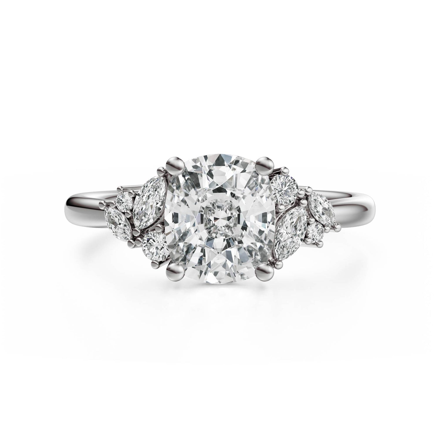 The Laurel Ring | Elongated Cushion