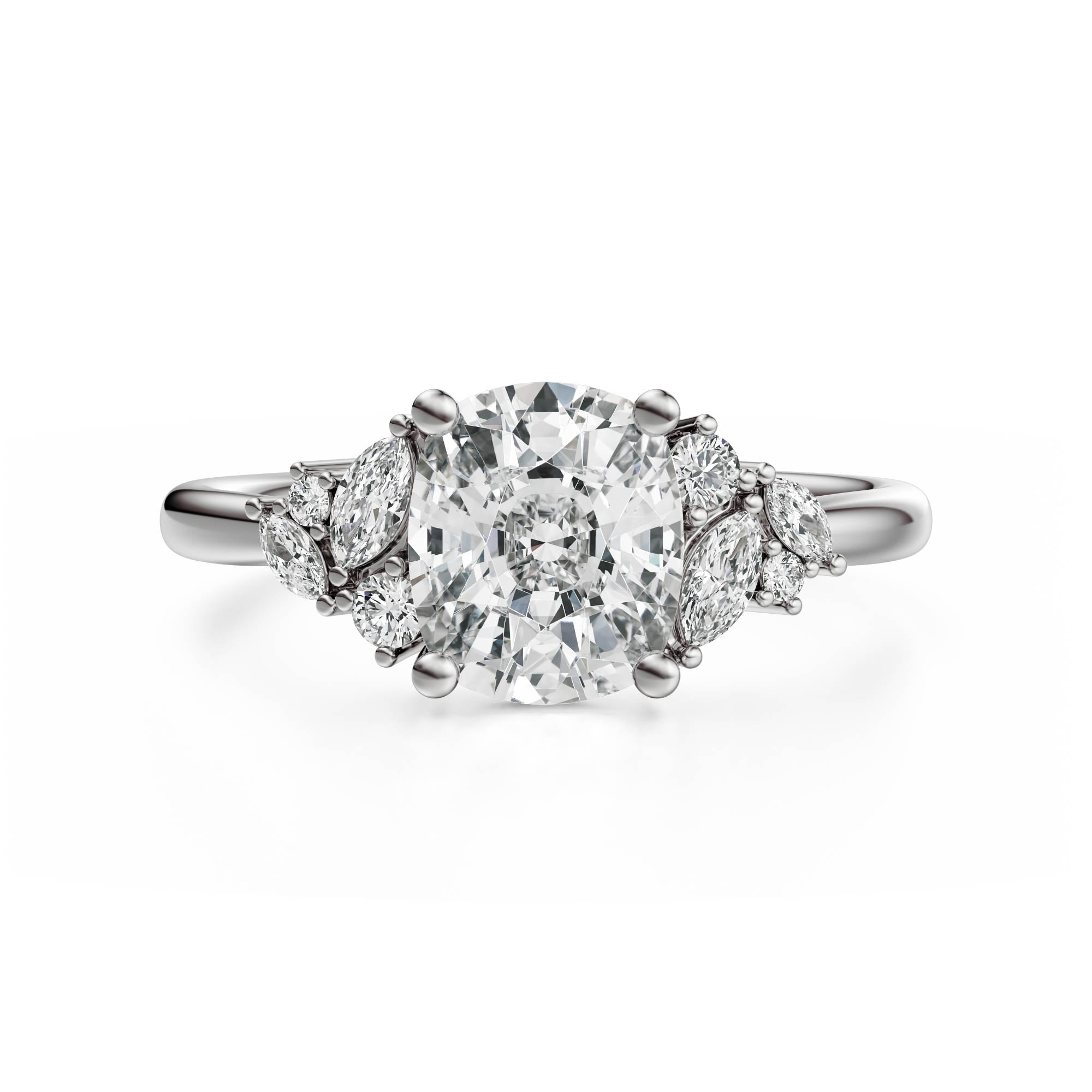 The Laurel Ring | Elongated Cushion