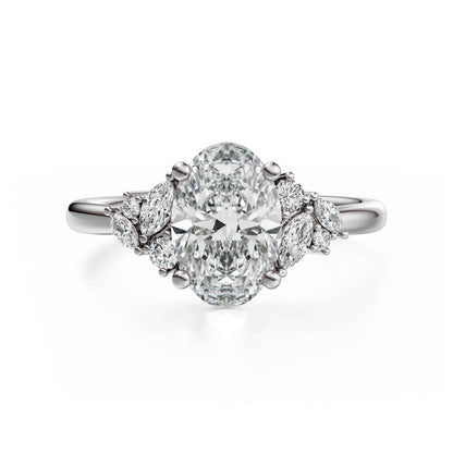 The Laurel Ring | Oval | Setting Only