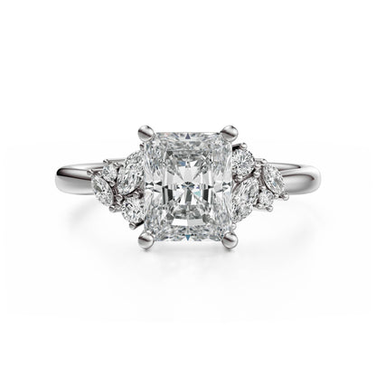 The Laurel Ring | Radiant | Setting Only