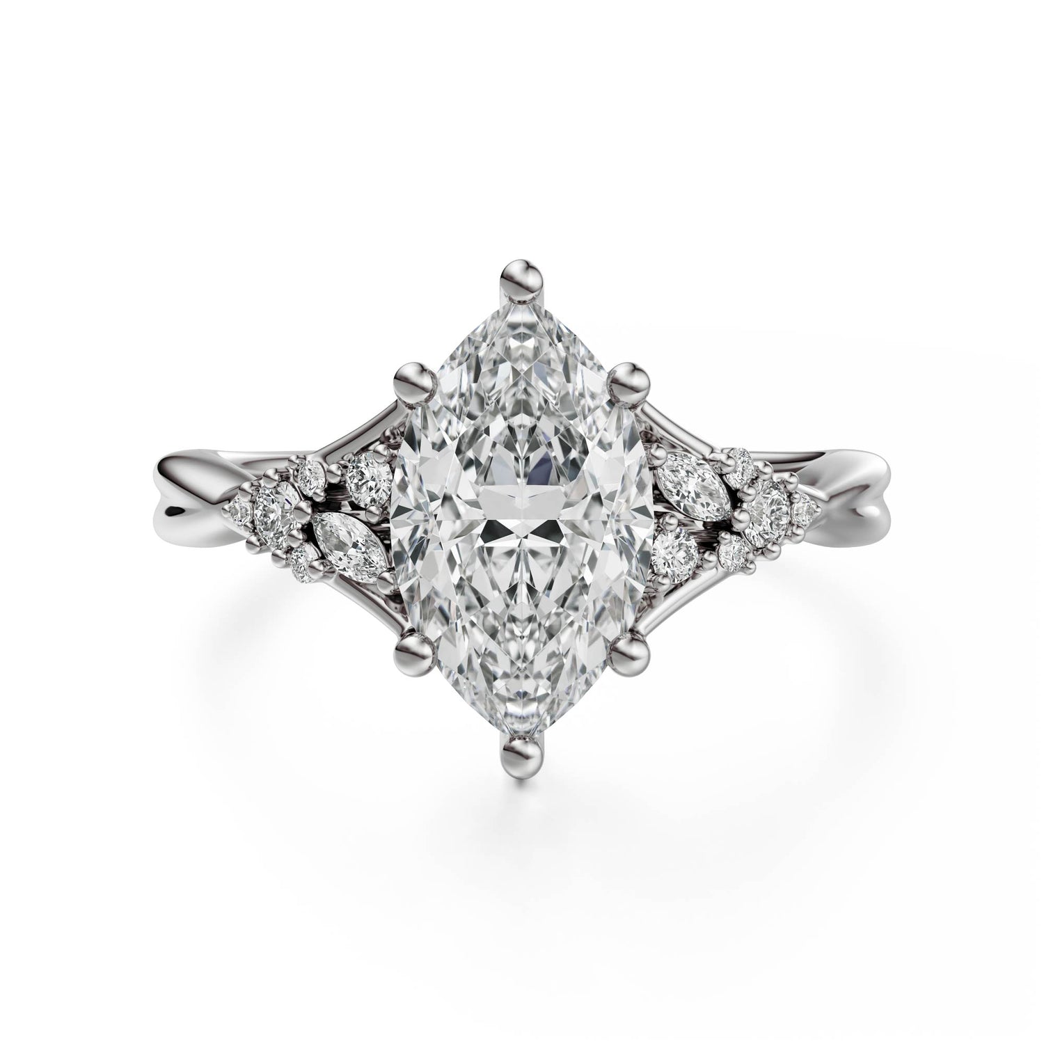 The Lyria Ring | Marquise | Setting Only