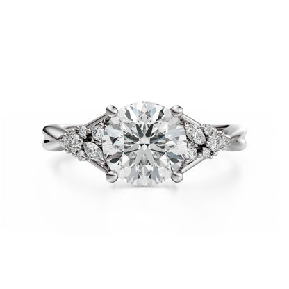 The Lyria Ring | Round | Setting Only