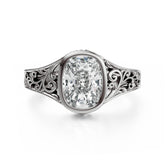 The Endearment Ring | Elongated Cushion - Lavender Creek Gems 