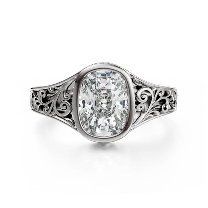 The Endearment Ring | Elongated Cushion - Lavender Creek Gems 