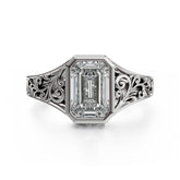 The Endearment Ring | Emerald Cut - Lavender Creek Gems 