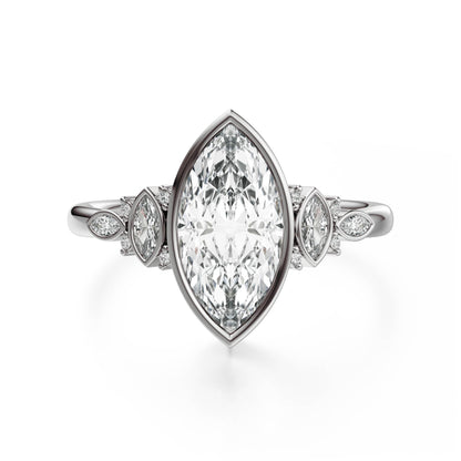 The All Bezel Maeve Ring | Marquise