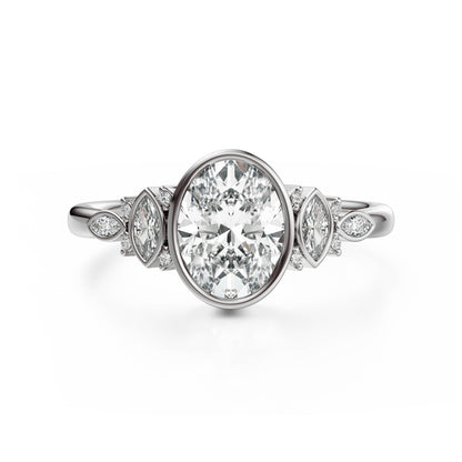 The All Bezel Maeve Ring | Oval