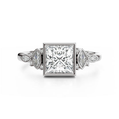 The All Bezel Maeve Ring | Princess | Setting Only