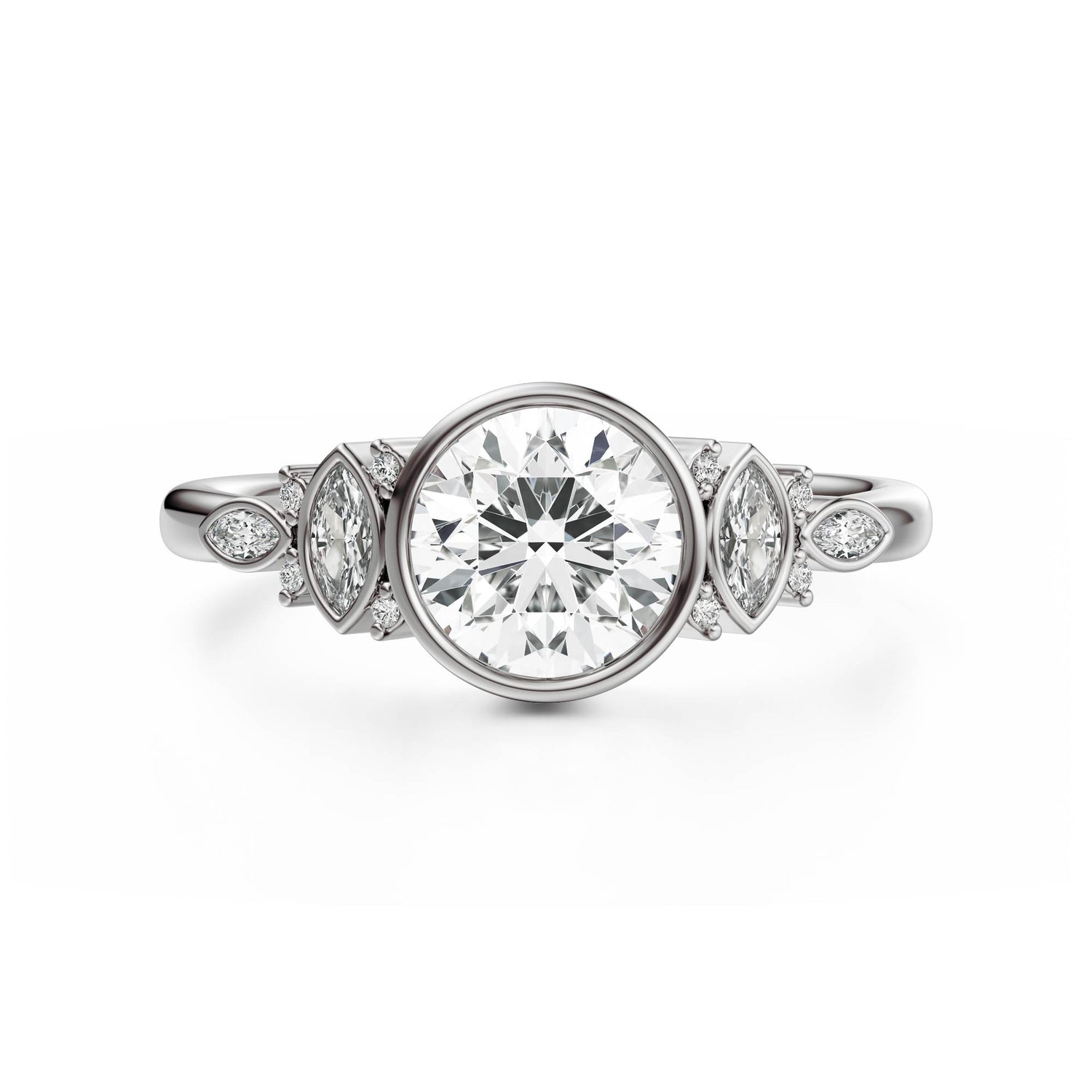 The All Bezel Maeve Ring | Round | Setting Only
