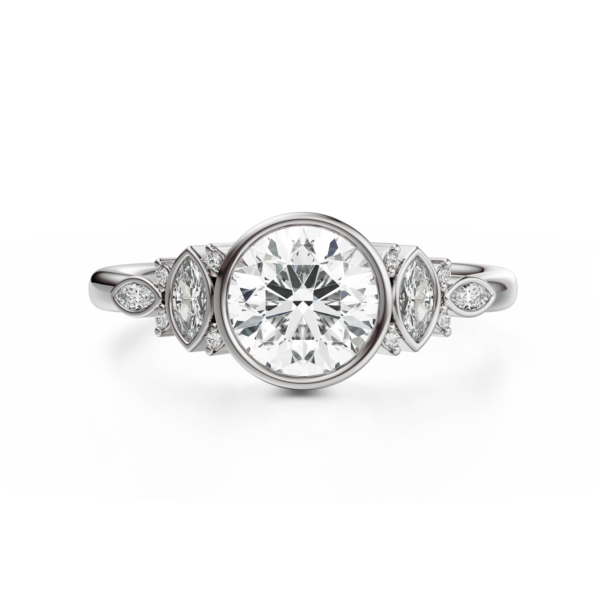 The All Bezel Maeve Ring | Round | Setting Only